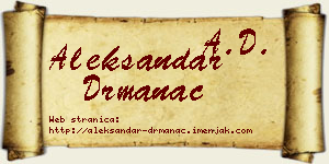 Aleksandar Drmanac vizit kartica